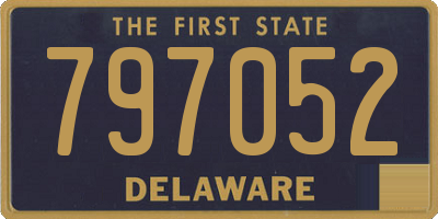 DE license plate 797052
