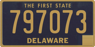 DE license plate 797073