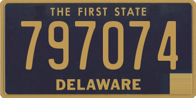 DE license plate 797074