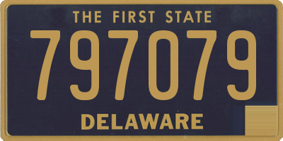 DE license plate 797079