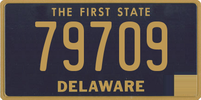 DE license plate 79709