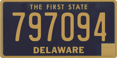 DE license plate 797094