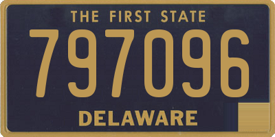 DE license plate 797096