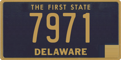 DE license plate 7971