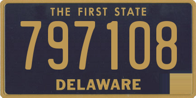 DE license plate 797108