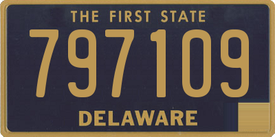 DE license plate 797109