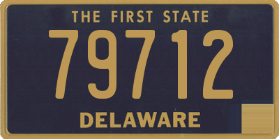 DE license plate 79712