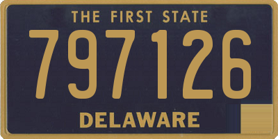 DE license plate 797126