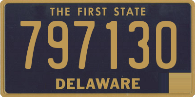 DE license plate 797130