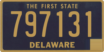 DE license plate 797131