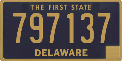 DE license plate 797137