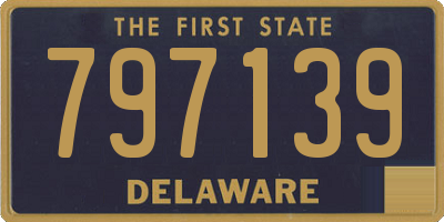 DE license plate 797139