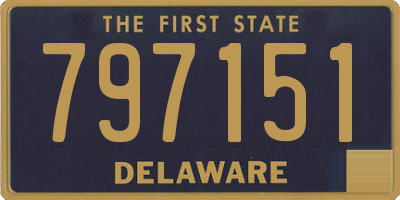 DE license plate 797151