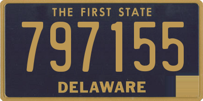 DE license plate 797155