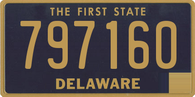 DE license plate 797160
