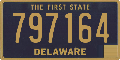DE license plate 797164
