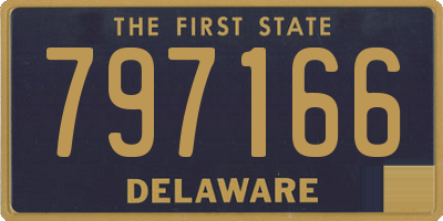 DE license plate 797166