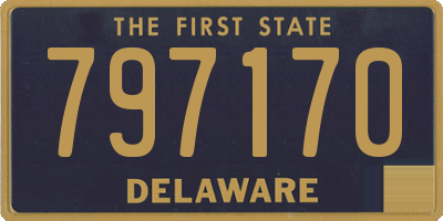 DE license plate 797170