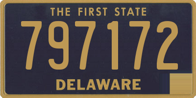 DE license plate 797172