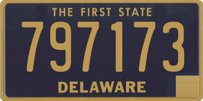 DE license plate 797173