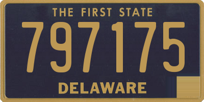 DE license plate 797175