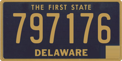 DE license plate 797176