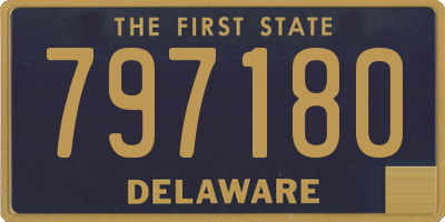 DE license plate 797180