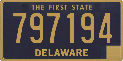 DE license plate 797194
