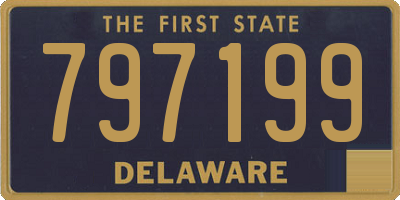 DE license plate 797199