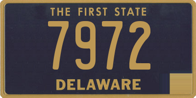 DE license plate 7972