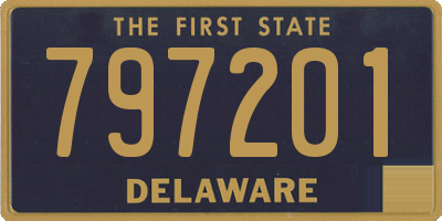 DE license plate 797201