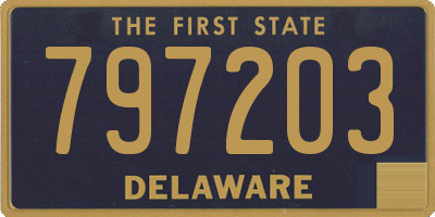 DE license plate 797203