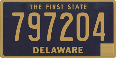 DE license plate 797204