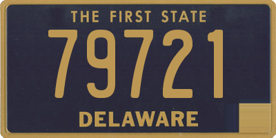 DE license plate 79721
