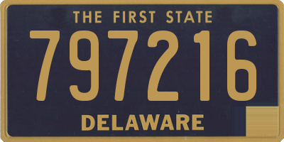 DE license plate 797216