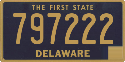 DE license plate 797222