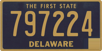 DE license plate 797224