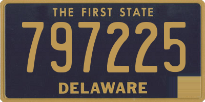 DE license plate 797225