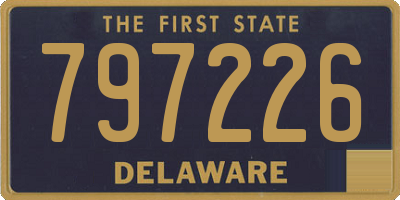 DE license plate 797226