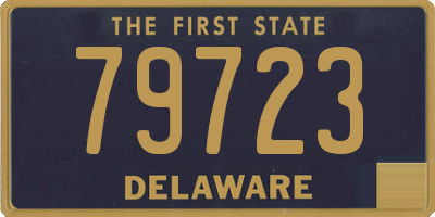 DE license plate 79723