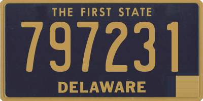DE license plate 797231