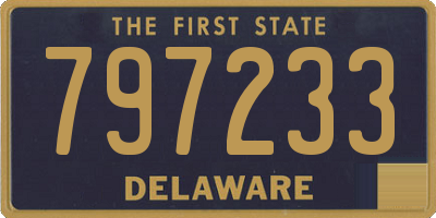 DE license plate 797233