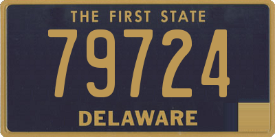 DE license plate 79724
