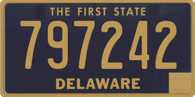 DE license plate 797242
