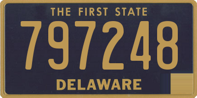 DE license plate 797248