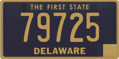 DE license plate 79725