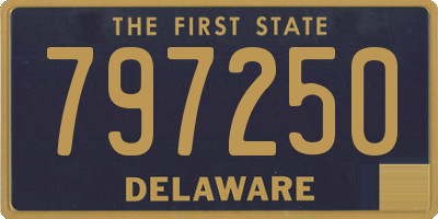 DE license plate 797250