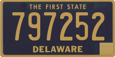 DE license plate 797252