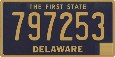 DE license plate 797253