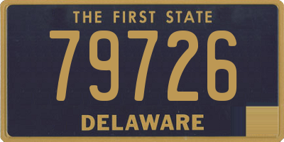 DE license plate 79726